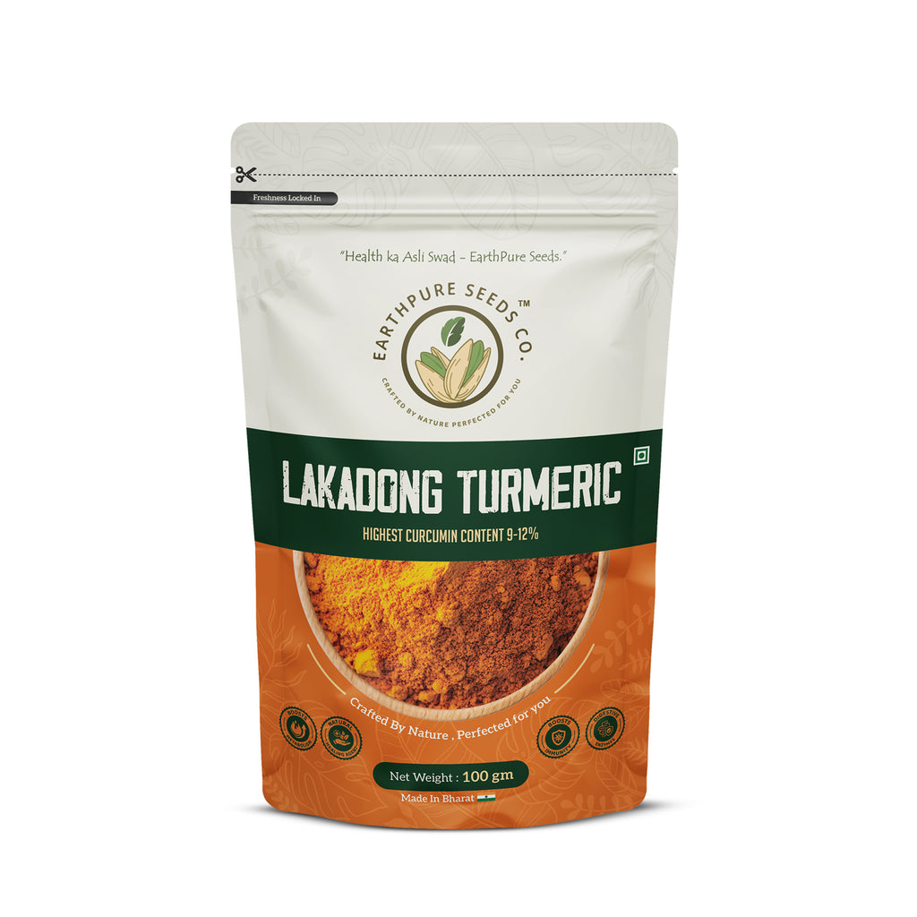 EarthPure Lakadong Turmeric Powder - rich in colour, strong in aroma, free from artificial enhancement