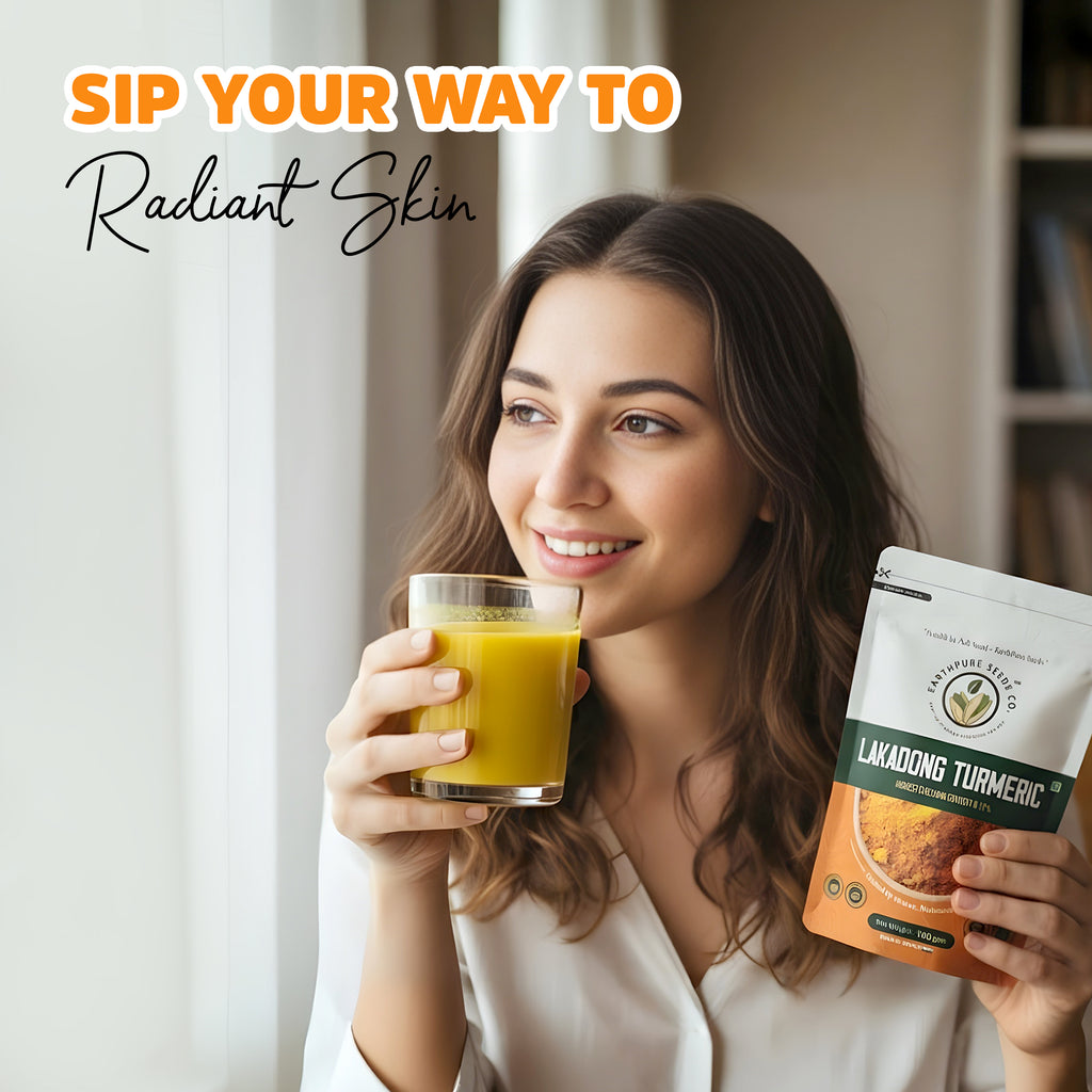 EarthPure Lakadong Turmeric Powder - rich in colour, strong in aroma, free from artificial enhancement