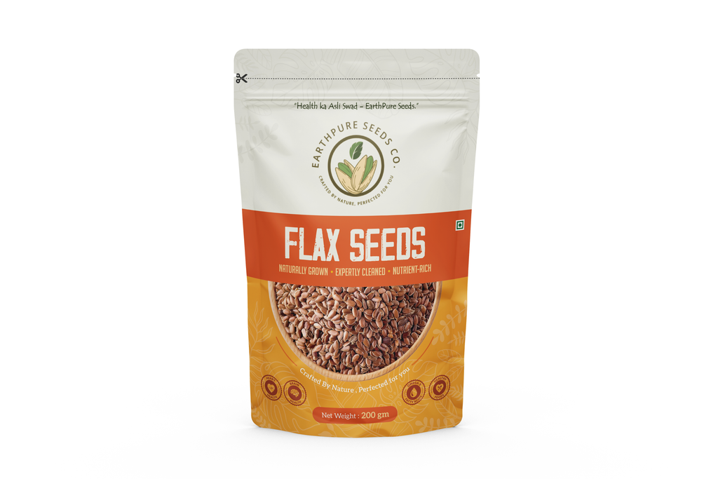 EarthPure Flax Seeds – Rich Omega-3 Power + Clean Plant Protein