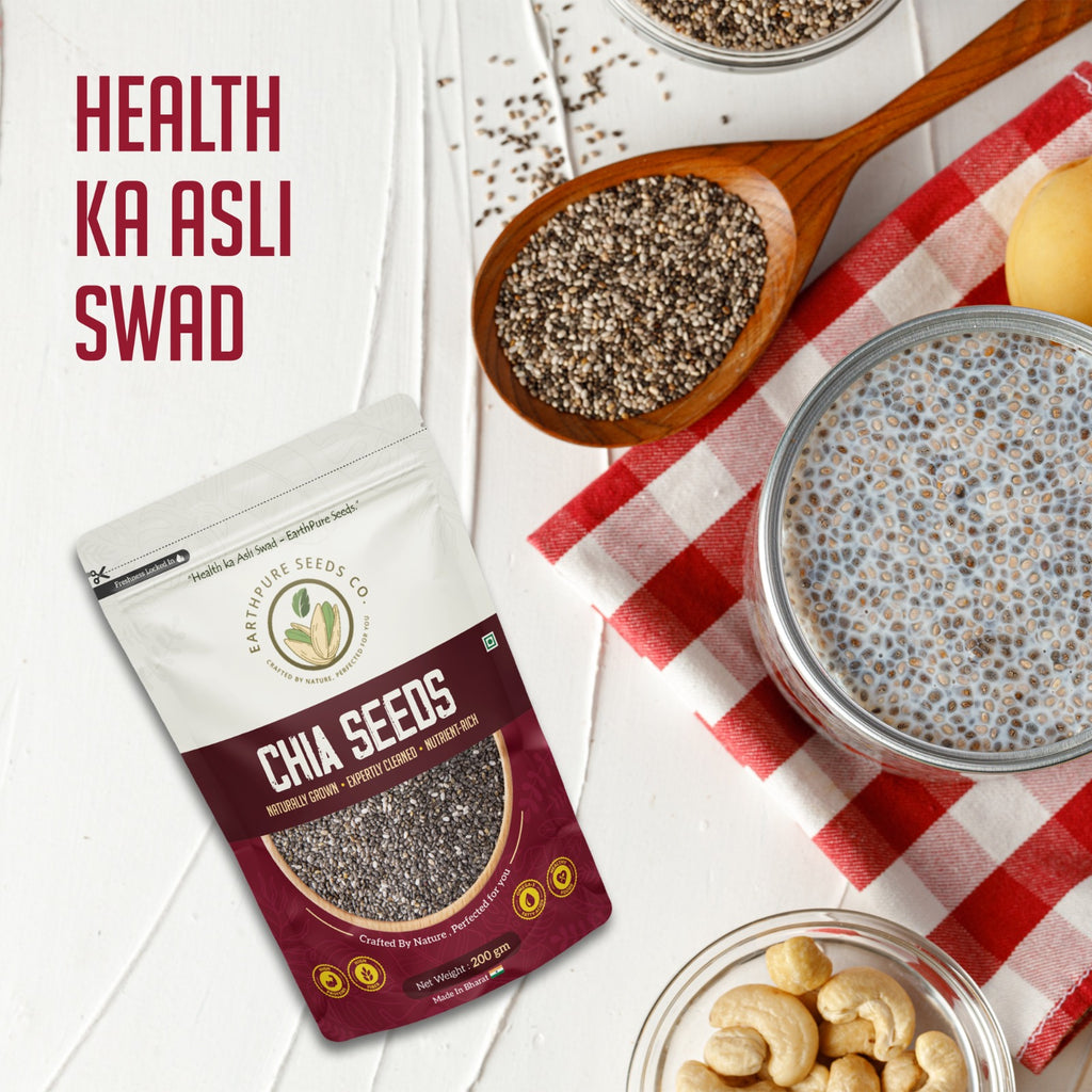 EarthPure Chia Seeds – Clean, Nutrient-Rich Superfood for Everyday Nutrition