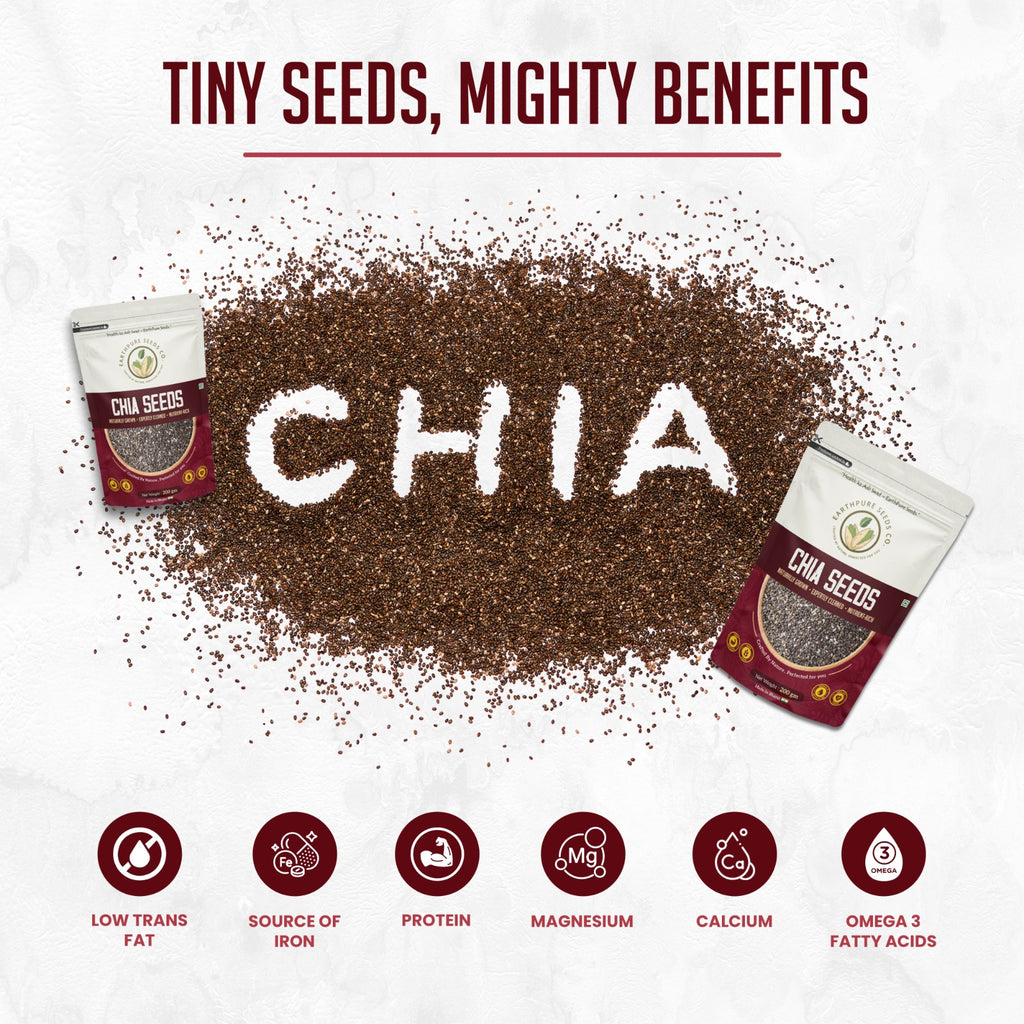 EarthPure Chia Seeds – Clean, Nutrient-Rich Superfood for Everyday Nutrition