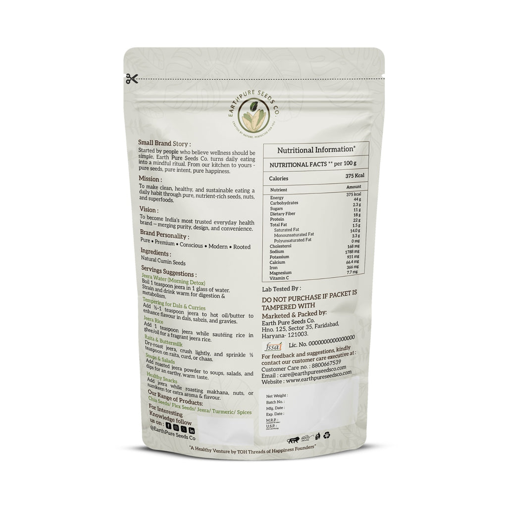EarthPure Cumin Seeds – Bold Aroma. Pure Taste. Zero Compromise.