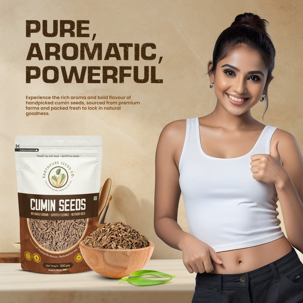 EarthPure Cumin Seeds – Bold Aroma. Pure Taste. Zero Compromise.