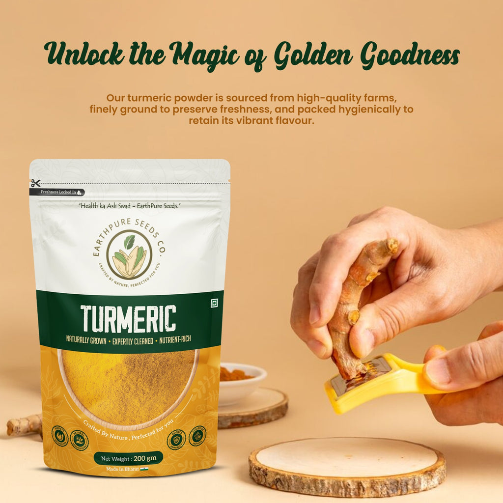 EarthPure Turmeric – Pure Colour, Strong Aroma, High Curcumin Goodness