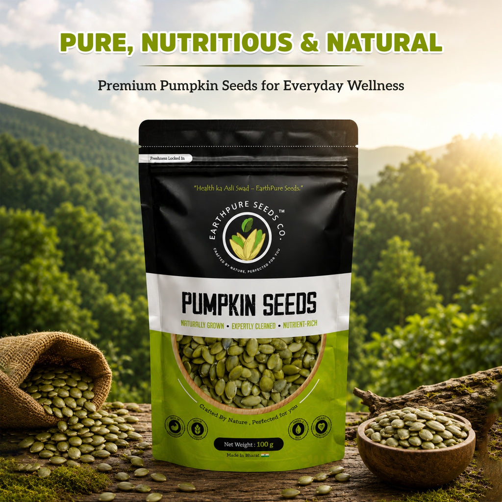 EarthPure Pumpkin Seed-Rich in Protein & Fiber,Packed with Magnesium & Zinc