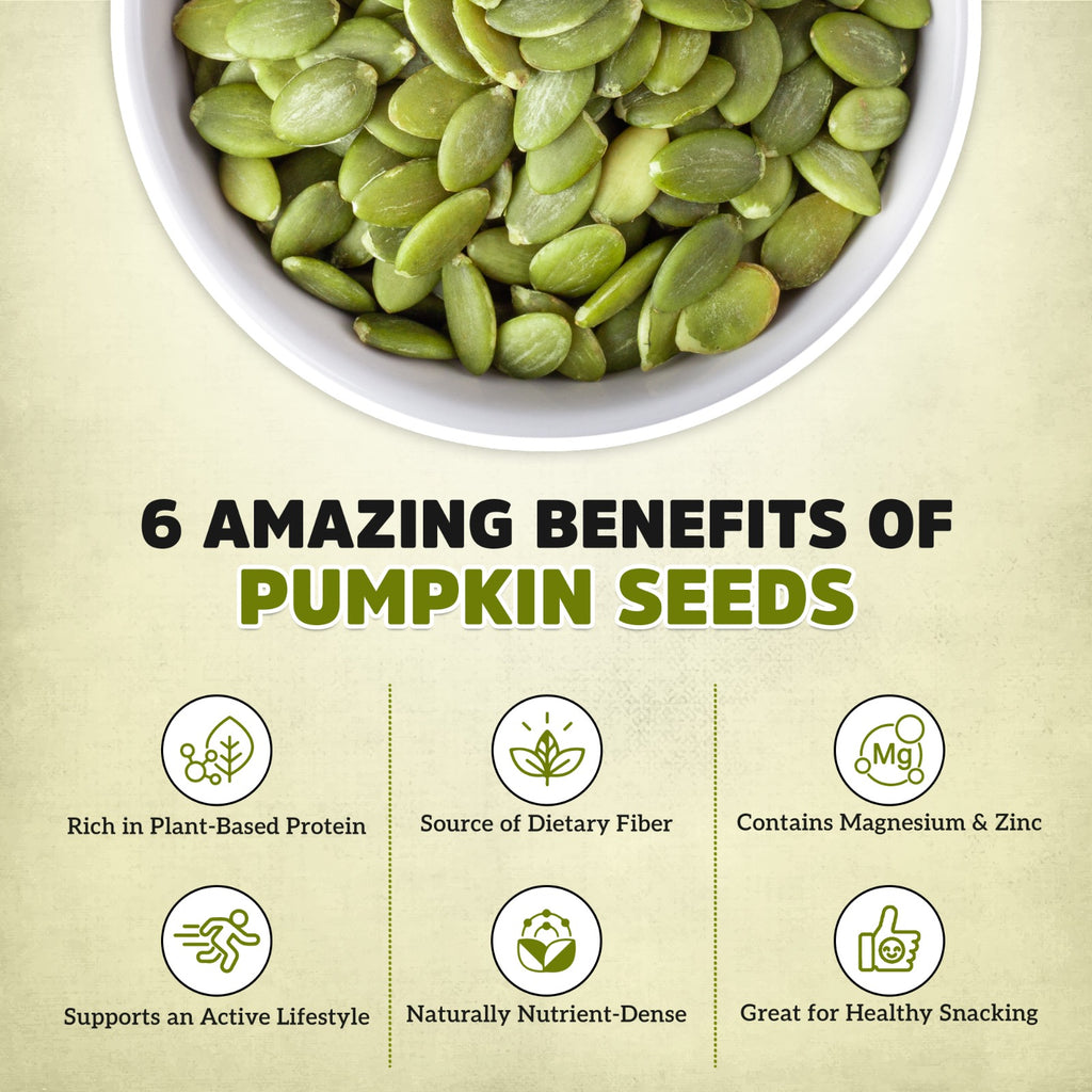 EarthPure Pumpkin Seed-Rich in Protein & Fiber,Packed with Magnesium & Zinc