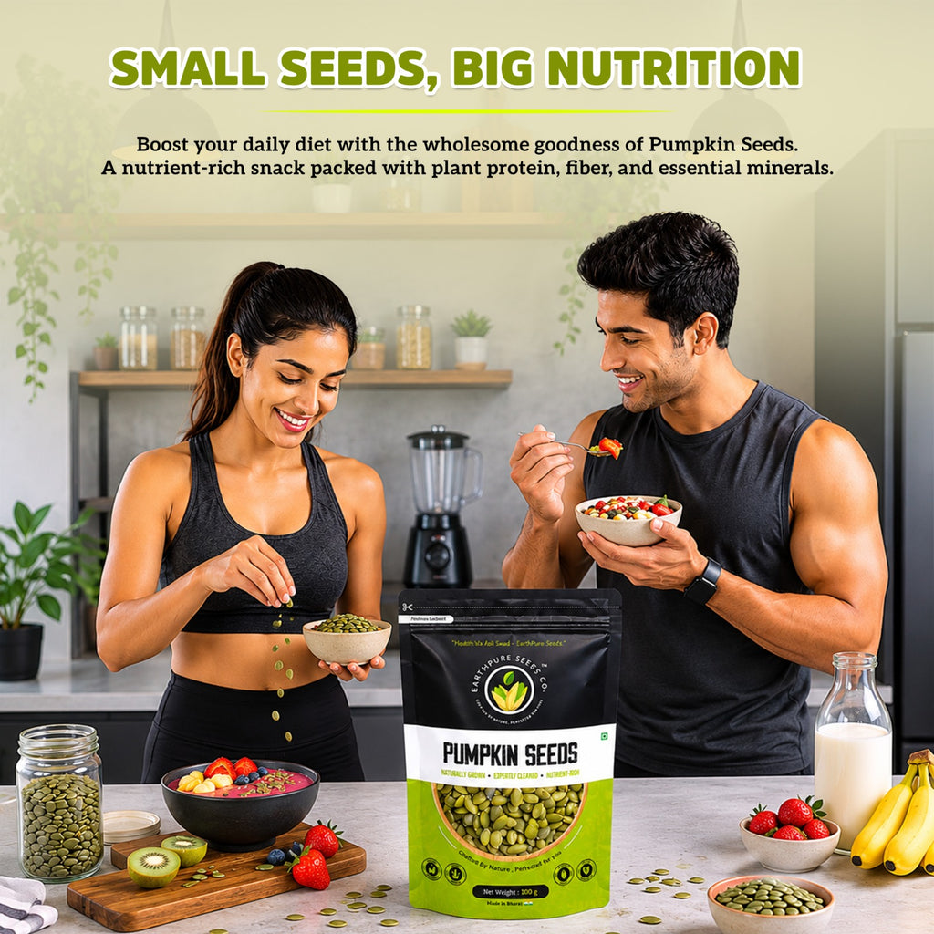 EarthPure Pumpkin Seed-Rich in Protein & Fiber,Packed with Magnesium & Zinc