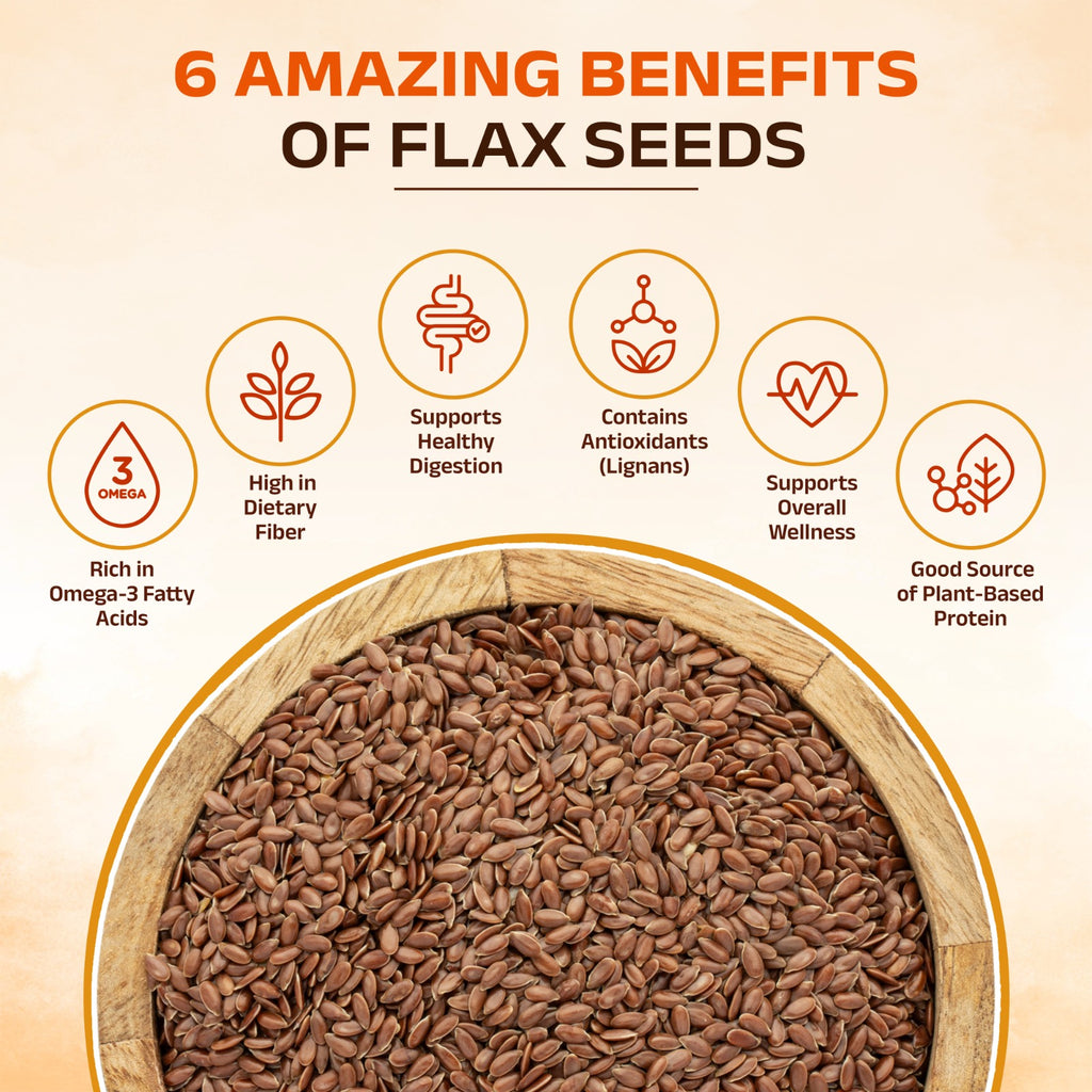 EarthPure Flax Seeds – Rich Omega-3 Power + Clean Plant Protein