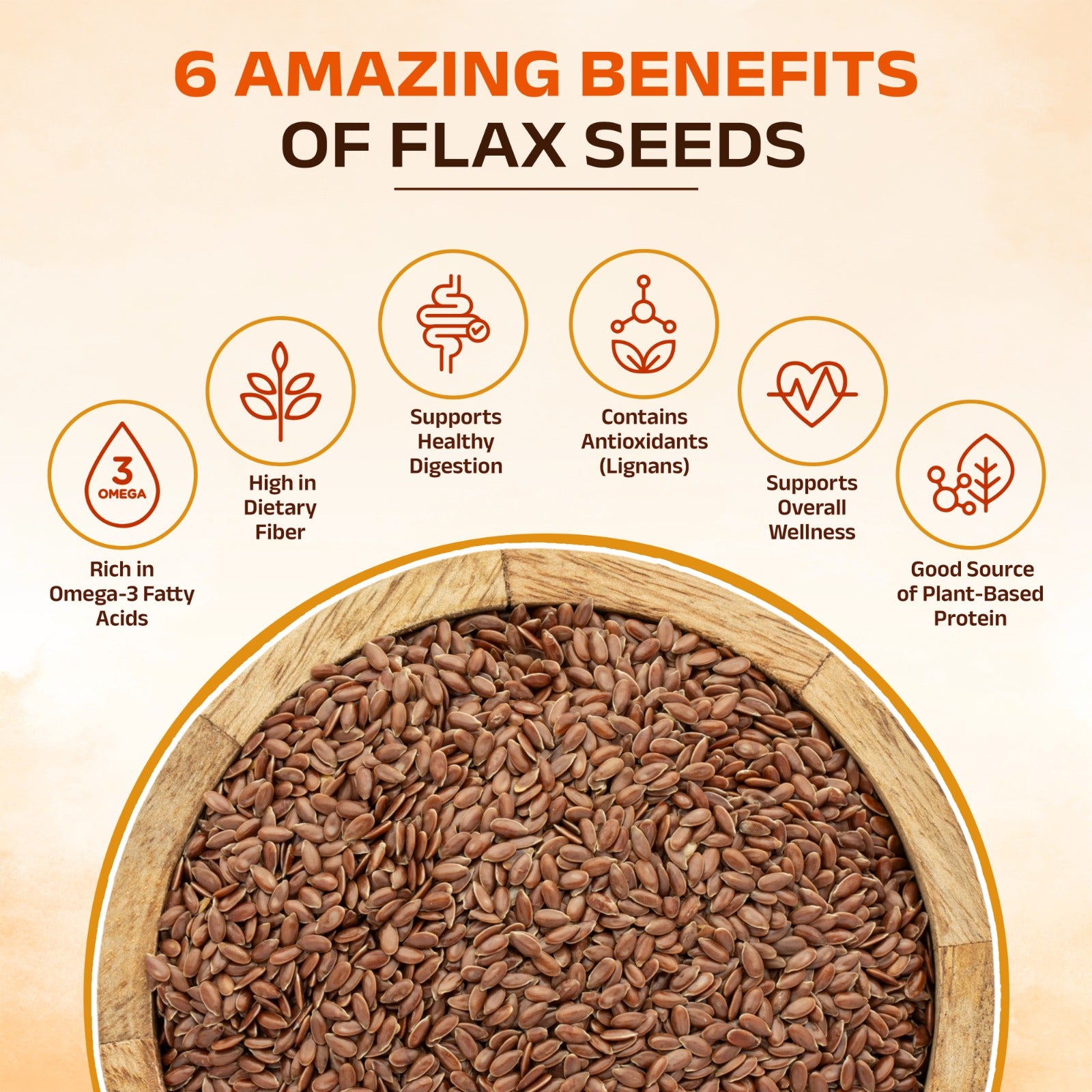 EarthPure Flax Seeds – Rich Omega-3 Power + Clean Plant Protein